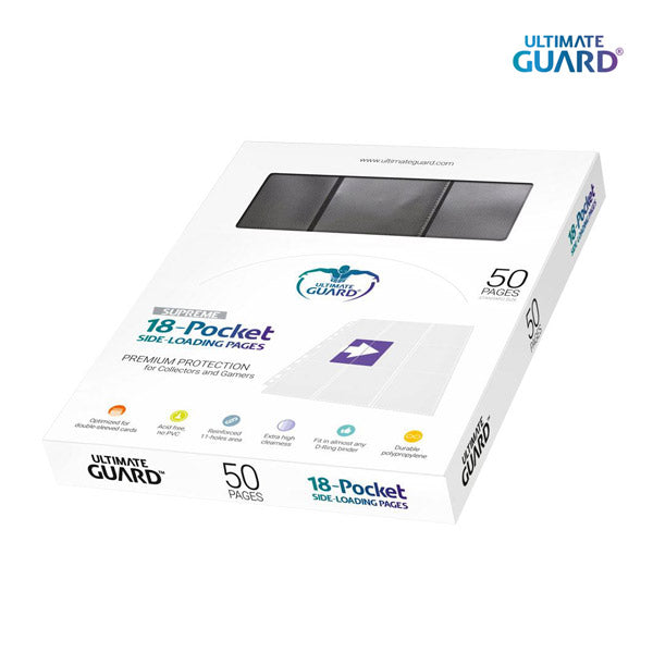 Ultimate Guard 18-Pocket Page Side-Loading Black - 1 sheet