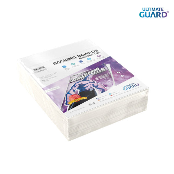 Ultimate Guard Comic Backing Boards (100) - Magazine Size