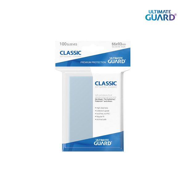 Ultimate Guard Classic Soft Sleeves Standard Size Transparent