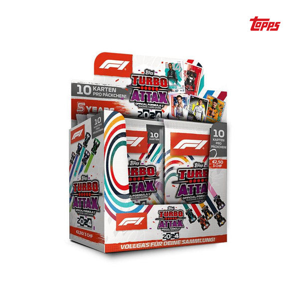 Formula 1 Turbo Attax TCG 2024 Booster Display with 24 packets