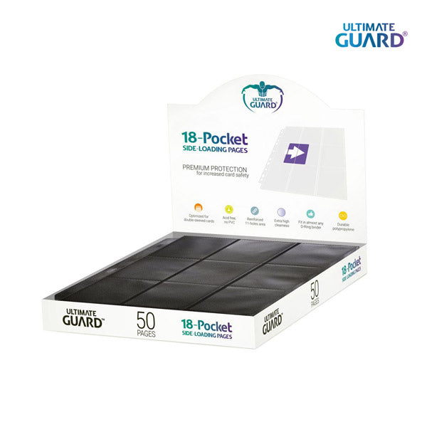 Ultimate Guard 18-Pocket Page Side-Loading Black - 1 sheet
