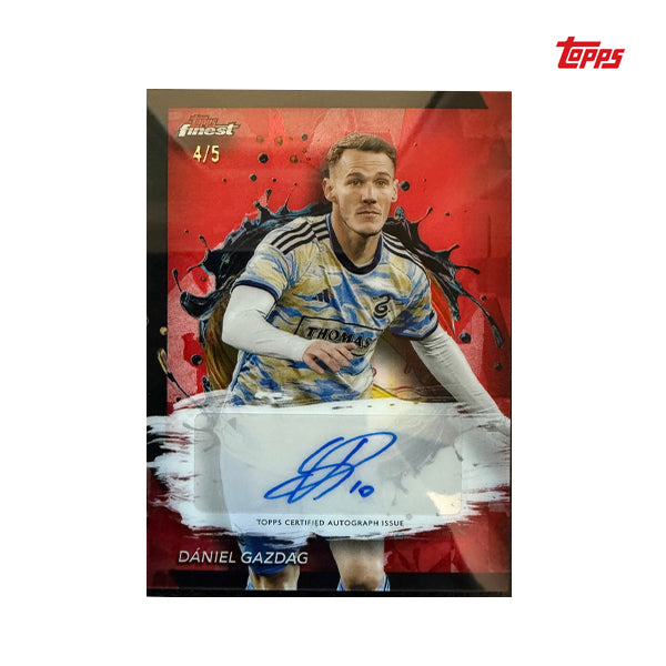 2024 Topps Finest MLS - Daniel Gazdag, Autograph card, /5