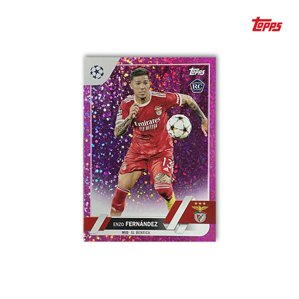 Enzo Fernandez SL Benfica #158 Topps UEFA Club Competitions 2022/23 Pink Sparkle